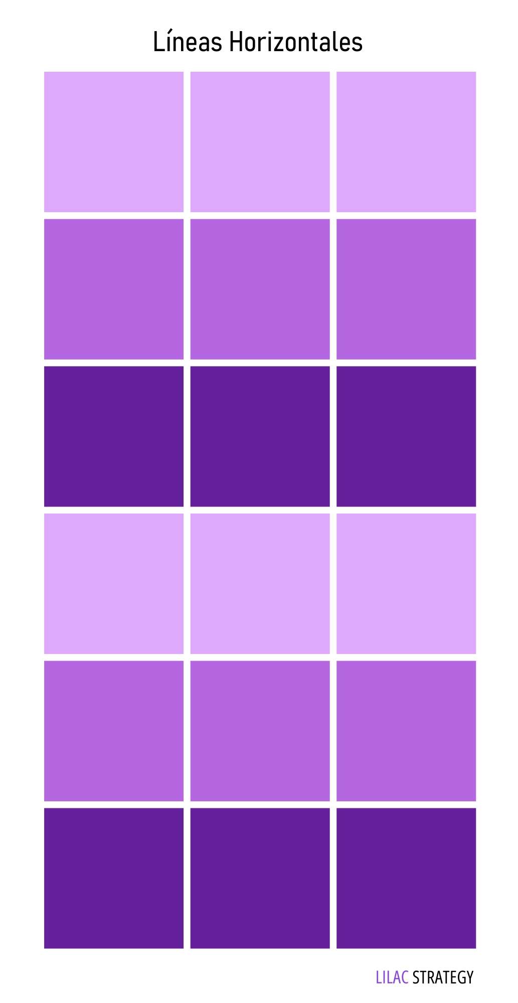 Grilla Tonal para Instagram Líneas Horizontales