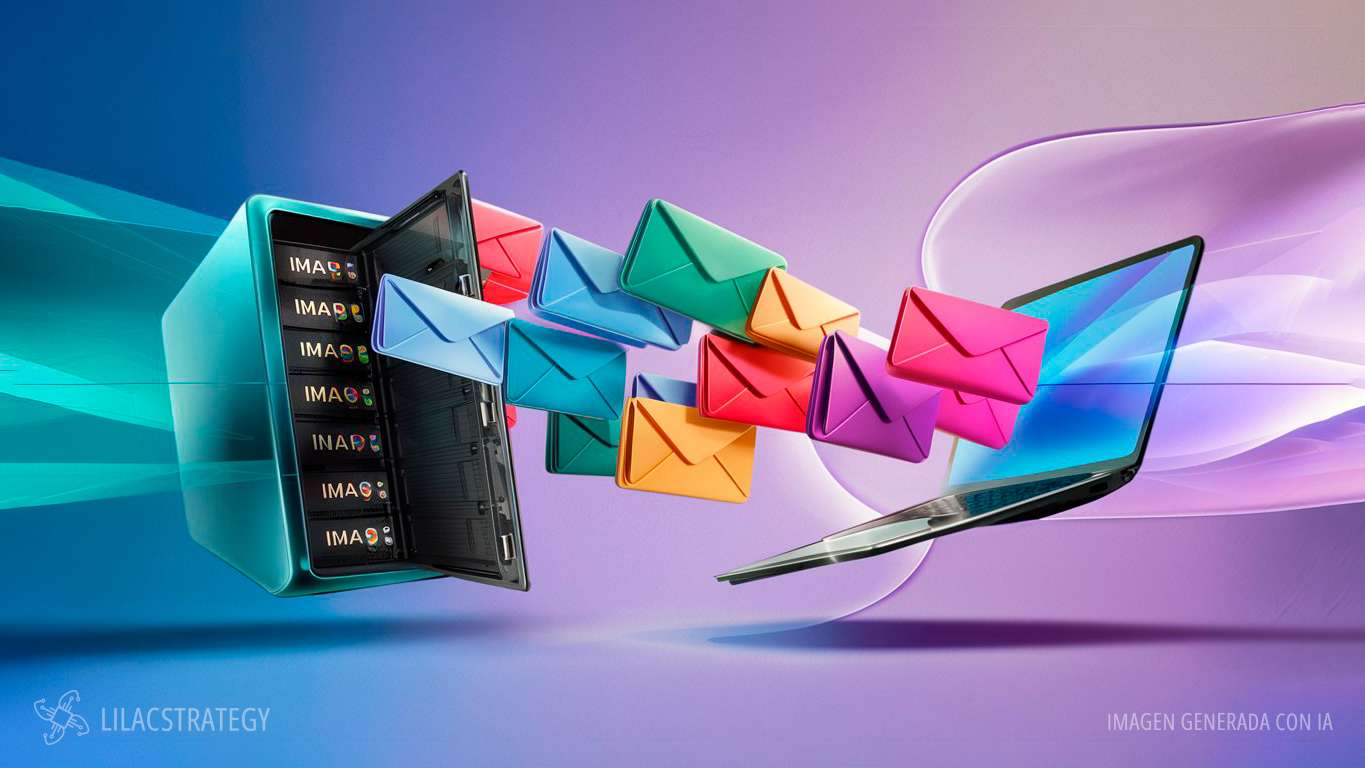 protocolo de conexión imap creado con IA