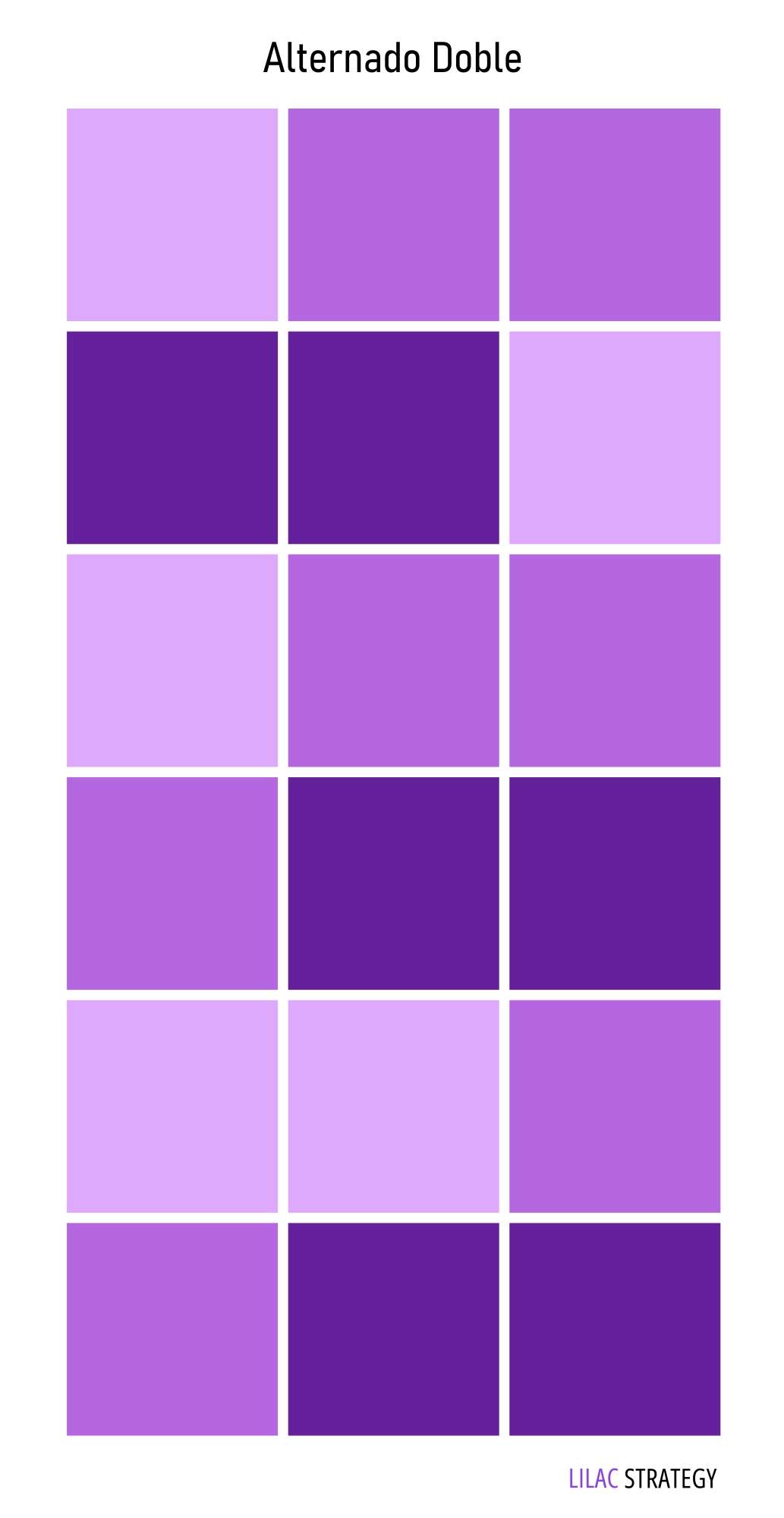 Grilla Tonal para Instagram Alternado Doble